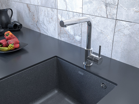 Смеситель для кухни Paulmark KASSEL Ka214311-CR на раковину хром без термостата